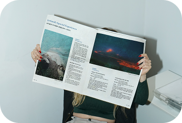 Editorial design spread