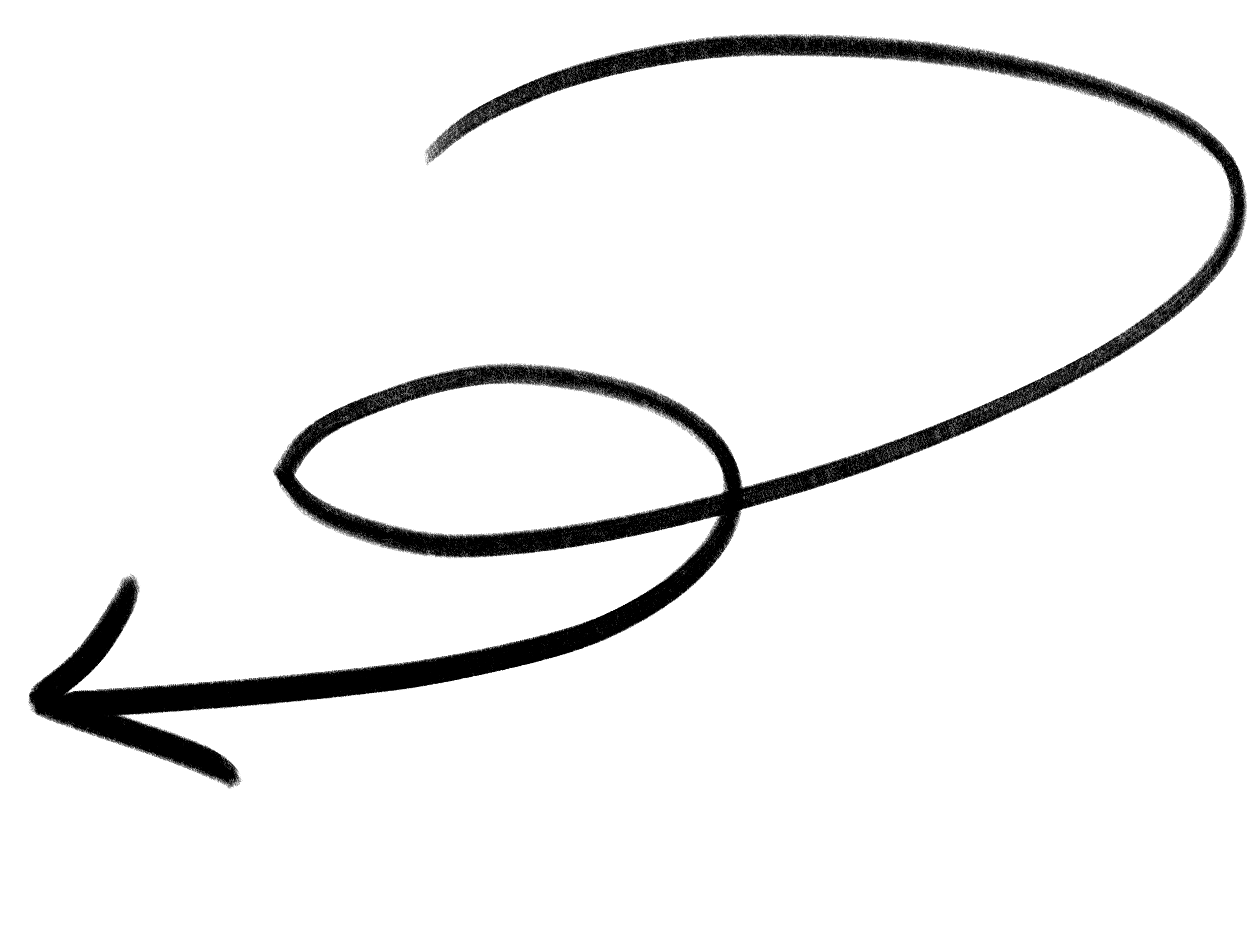 낙서 스타일 화살표