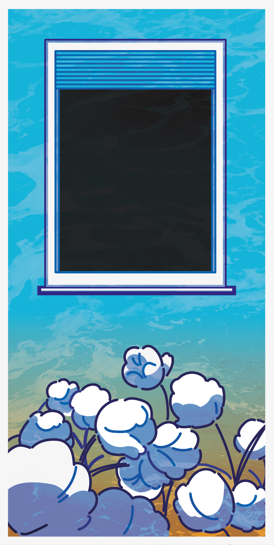 세로형 창문 일러스트 배너