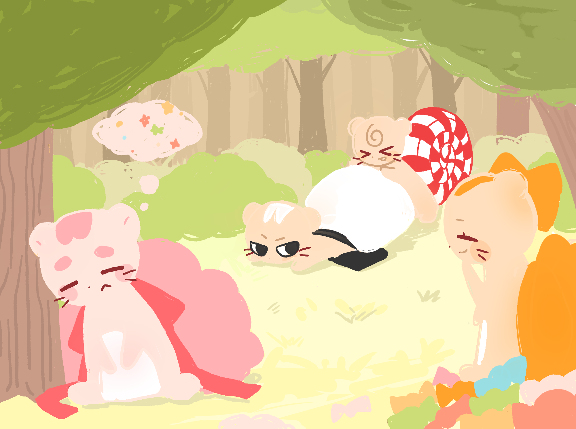 캔디 가게의 솜사탕과 친구들